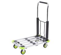 WONDAY Chariot Pliable en Aluminium, Capacité 100 kgs, Plateau Extensible 50 à 72,5cm