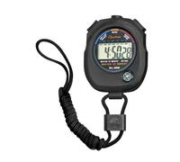 Chronomètre avec mode alarme, étanche, noir