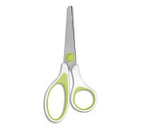 Ciseaux Uni'Vert 13 cm anneaux asymétriques bimatière biodégradable, recyclable vert/Blanc