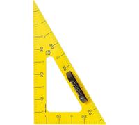 Wonday Equerre À Tableau 60° 50 Cm Plastique Incassable Jaune Magnétique