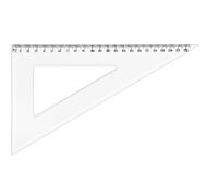 WONDAY Equerre Plastique Graduée 60° 22 cm Transparent