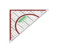 WONDAY - Equerre Rapporteur Géomètrique Base 24 cm Avec Poignée
