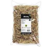 Wonday wonday bracelets caoutchouc, 40 mm, sac 1 kilo, nature noir G