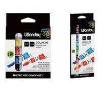 Wonday Gouache Boîte 12 tubes 12 ml – Haut pouvoir couvrant – Couleurs assorties