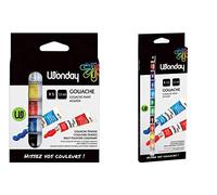 Wonday Lot de 12 tubes de gouache de 12 ml - Couleurs assorties - 12 tubes