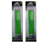 Wonday Lot De 2 Blisters De 4 Crayons Papier Graphite Bout Trempé Hb