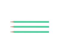 Wonday Lot De 3 Crayons Graphite Bout Trempé Corps Hexagonal Vert - Hb