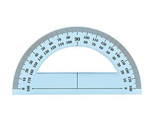 WONDAY Lot de 5 Rapporteurs en plastique incassable 180° 12 cm