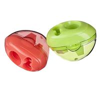 WONDAY Lot de 5 Taille-Crayons "TAILL'TOU" 3 Usages Coloris Aléatoire