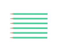 Wonday Lot De 6 Crayons Graphite Bout Trempé Corps Hexagonal Vert - Hb