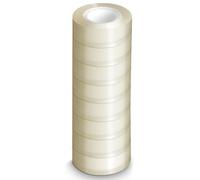 WONDAY Lot de 8 Rouleaux adhésifs Transparents 19 mm x 33 m, 43 microns