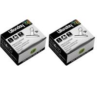 WONDAY Pince à Papier Bulldog, métal, 30 mm Noir (Lot de 2)