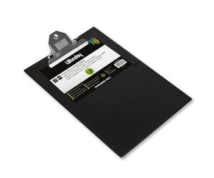Wonday - Porte-Bloc A4 avec Pince - Revêtement PVC Noir - Léger et Résistant, Idéal pour Bureau, École, Réunions, Conférences - Fourniture de Bureau Professionnelle