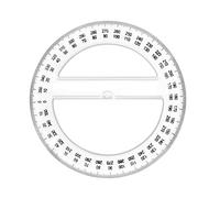 WONDAY Rapporteur en plastique 360° 12 cm