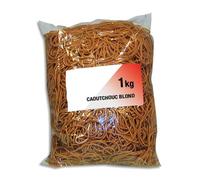 WONDAY Sac de 1kg d'élastique en caoutchouc blond étroit 100x1,8mm
