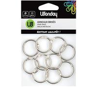 Wonday Anneaux brisés métal Diamètre 30 mm Sachet de 10