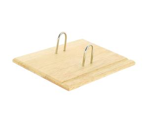 Wonday Socle pour bloc éphéméride de bureau - 2 anneaux - Bois