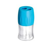 Wonday Taille-crayon Taill'Liberty 2 trous - Diamètres 6 + 12 mm - En plastique avec réserve vissée - Assorties