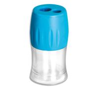 WONDAY Taille-crayon Taill'liberty Interieur Plast 2 Trous Réserve vissée Bleu/Rouge Aléatoire