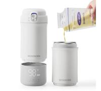 WONDBORN Chauffe-bouteille portable pour voyage, chauffage instantané, passe au lave-vaisselle, contrôle précis de la température de 30 W, charge rapide de la batterie longue durée, capacité de