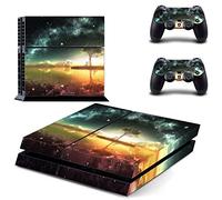 Wondder Autocollant de Peau de PS4, Autocollant Protecteur de Peau de Décalque de Vinyle pour la Console de PS4 + 2 Peaux de Contrôleur + 2 x Poignées de Pouce de Silicone (Couleur 11)