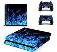 Wondder Autocollant de Protection en Vinyle pour Console PS4 + 2 Skins de Manette + 2 poignées de Pouce en Silicone (Couleur 20)