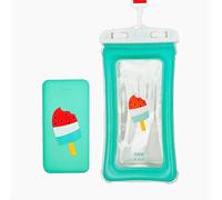 WONDEE Belyio Pack été - Housse de Plage + Powerbank sans Fil 10 000 mAh Slim à Charge Rapide - Pack Coque étanche Mobile + Powerbank Wireless 10 000 mAh