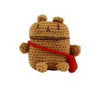 WONDEE Coque Airpods 1 et 2 avec intérieur en Silicone et Crochet en Forme d'ours WFNAIR018