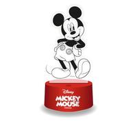 WONDEE Disney Lampe Veilleuse Mickey Mouse 3D Magique avec Télécommande et 16 Couleurs - Decoration Chambre Enfant, Idee Cadeau Disney Enfant et Bebe Garcon Original