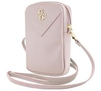 Sac pour Smartphone à Bandoulière Grainé 4G Guess Rose