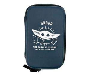 WONDEE Mandalorian Baby Yoda Housse Disque Dur Externe 2.5" Con Diseño de Grogu - Etui Pochette pour Cable, Portable SSD et Coque Powerbank - Star Wars Cadeaux