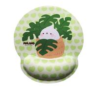 WONDEE Molang Tapis de Souris Ergonomique Dessin Lapin Molang - Tapis de Souris Kawai Vert Repose Poignet Gel et antidérapant - Mouse Pad Filles et Femmes