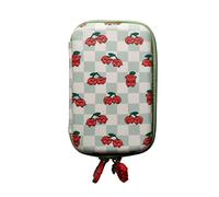 WONDEE Mr Wonderful Étui pour Disque Dur Externe 2,5" et pour Ranger Vos Gadgets avec Un Design Amusant de Cerises - Mr. Wonderful Cadeaux Originaux pour Femmes, Enfants et Adolescents