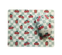 WONDEE Mr Wonderful Pack Souris sans Fil + Tapis de Souris avec récepteur USB et USB C, Design Singe de Cerises pour Une Routine Quotidienne Plus Amusante - Mr Wonderful Cadeaux pour Fille et Femme