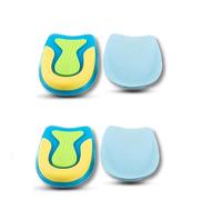 Wonder Care Achillies Lot de 2 paires de coussinets de talon en gel pour soulager la douleur au talon pour homme et femme | Coussinets de talon en silicone | Inserts de talon | Taille S