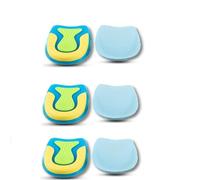 Wonder Care Achillies Lot de 3 paires de coussinets de talon en gel pour soulager la douleur au talon pour homme et femme | Coussinets de talon en silicone | Inserts de talon | Inserts de talon |