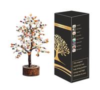 Wonder Care Arbre Multi-Cristaux à énergie Positive_Home_Home Decor_Healing Crystal Tree_M-Joint_Gold Wire_Money Tree_Crystal Ornament_Feng Shui Decor (300 Perles)