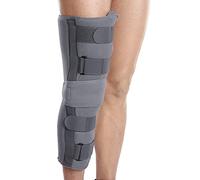 Wonder Care Attelle d'immobilisation du genou pour luxation, blessures, larmes ligamentaires, stabilisatrice enveloppante pour homme et femme (48,3 cm de long) (XXL : 62 à 68,1 cm)