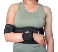 Wonder Care Attelle élastique d'immobilisation de l'épaule gauche et droite pour clavicule, dislocation osseuse, subluxation, stabilisateur d'épaule, noir - Taille 1 (25"-30")