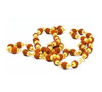 Wonder Care Authentic Rudraksh Mala-5 Face 108 + 1 Pearl - Véritable Himalaya Rudraksha Seeds Ornement Religieux Chapelet Collier Japa Mala - Importé du Népal