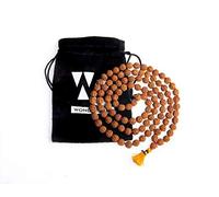 Wonder Care Authentic Rudraksh Mala-5 Face 108 + 1 Pearl - Véritable Himalaya Rudraksha Seeds Ornement Religieux Chapelet Collier Japa Mala - Importé du Népal