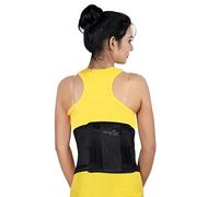 Wonder Care Ceinture de soutien lombaire réglable pour soulager les douleurs dorsales pour homme et femme - Noir (S)