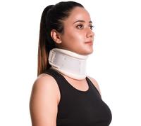Wonder Care Collier cervical rigide | Attelle de cou en plastique réglable en hauteur, aligne et stabilise les vertèbres pour la pression de la colonne vertébrale, pour homme et femme