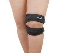 Wonder Care Genouillère avec bandes en gel de silicone pour douleurs au genou, sangle de genou rotulienne en gel pour entraînement, sport, arthrite, LCA, MCL, déchirure du ménisque pour homme et femme