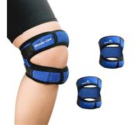 Wonder Care Genouillère avec bandes en gel de silicone pour douleurs au genou, sangle de genou rotulienne en gel pour entraînement, sport, arthrite, LCA, MCL, déchirure du ménisque pour homme et femme