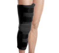 Wonder Care Genouillère d'immobilisation pour soutien du genou pour luxation, ligament, déchirure, genouillère de stabilisation pour homme et femme (48,3 cm de large), Noir_XL