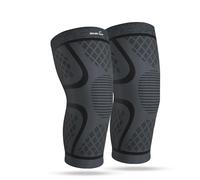 Wonder Care Lot de 2 genouillères de compression pour homme et femme - Genouillère de compression pour la course à pied, l'entraînement, la gym, la randonnée, le sport, la course à pied, la gym