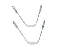 Wonder Care Lot de 2 grattoirs de langue avec poignée en acier inoxydable de qualité chirurgicale stérilisable