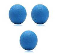 Wonder Care Lot de 3 balles de massage pour fasciite plantaire, rouleau de massage en silicone, balle d'acupression du corps pour pied et dos, bleu, 50 mm