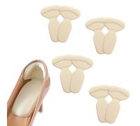 Wonder Care Lot de 8 (4 paires) coussinets de talon auto-adhésifs réutilisables pour chaussures de perte de chaussures, protections de talon pour plus de confort et soulagement de la douleur au talon